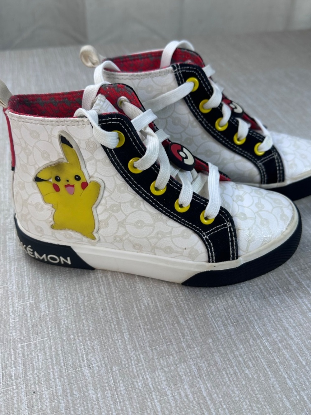 Ground Up 2024 Pokémon Pikachu Canvas High Top Sneakers Shoes Boys Girls 13